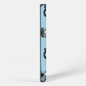 Etui iPhone 13 Papillons bleus (Côté droit)