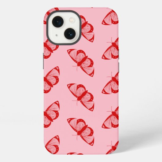 Etui iPhone 13 Papillons de nuit (Verso)