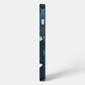 Etui iPhone 13 Papillons de nuit à la menthe (Côté gauche)
