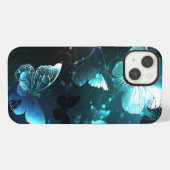 Etui iPhone 13 Papillons de nuit à la menthe (Verso Horizontal)