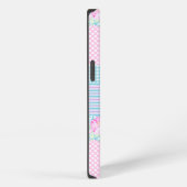 Etui iPhone 13 Papillons rose Faux Patchwork iPhone 6 Coque (Côté droit)