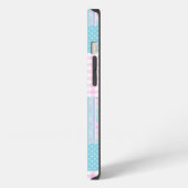 Etui iPhone 13 Papillons rose Faux Patchwork iPhone 6 Coque (Côté gauche)