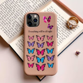 Etui iPhone 13 Papillons Violets