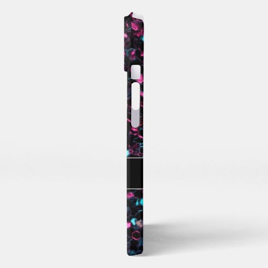 Etui iPhone 13 Parties scintillant brillante en mosaïque bleue ro (Côté gauche)