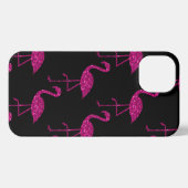 Etui iPhone 13 parties scintillant rose Flamant rose scintille no (Verso Horizontal)