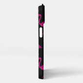 Etui iPhone 13 parties scintillant rose Flamant rose scintille no (Côté droit)