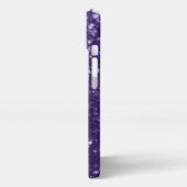 Etui iPhone 13 Parties scintillant violet foncé ultra violet scin (Côté gauche)