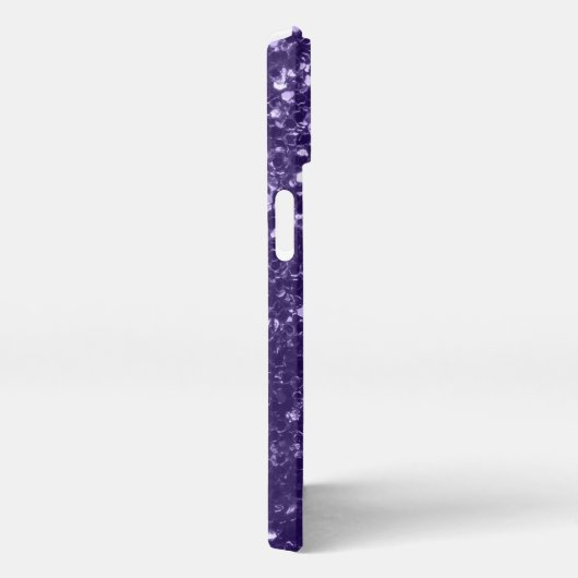 Etui iPhone 13 Parties scintillant violet foncé ultra violet scin (Côté droit)