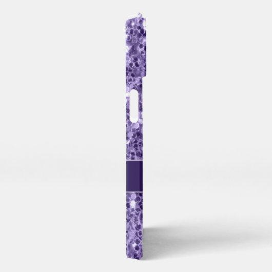 Etui iPhone 13 Parties scintillant violet ultra violet scintille (Côté droit)