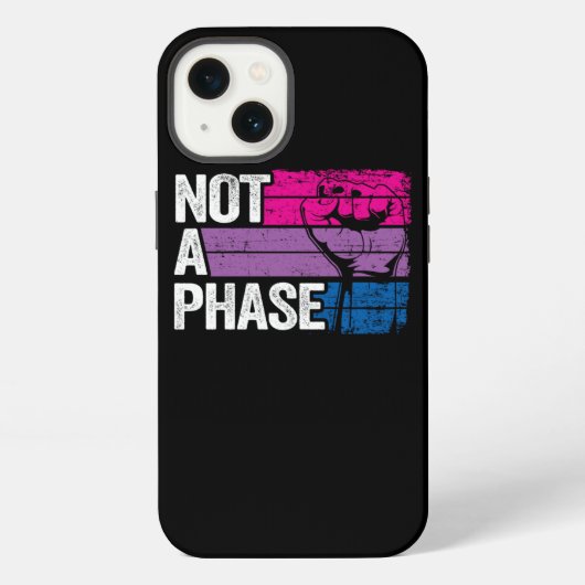 Etui iPhone 13 Pas Une Phase Bisexuelle Funny Bi Pride (Verso)