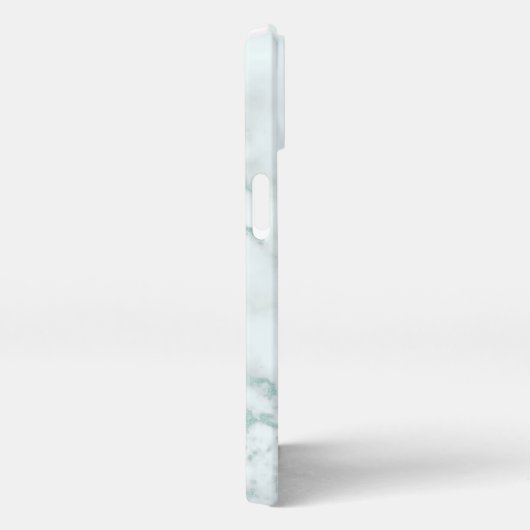 Etui iPhone 13 Pastel Aqua Marbre subtil Personnalisé (Côté droit)