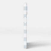 Etui iPhone 13 Pastel Bleu Gris Gris Nouvelle Mme Nom Mariée (Côté droit)