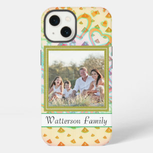 Etui iPhone 13 Pastèque mignonne & coeurs, nom personnalisé & pho