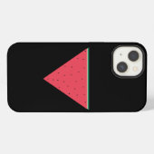 Etui iPhone 13 Pastèque sur résistance du triangle rouge inversé (Verso Horizontal)