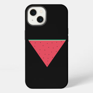 Etui iPhone 13 Pastèque sur triangle rouge inversé de résistance