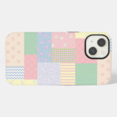 Etui iPhone 13 Patchwork Pastel (Verso Horizontal)