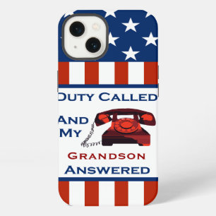 Etui iPhone 13 [Patriote américain] Ancien combattant appelé au d