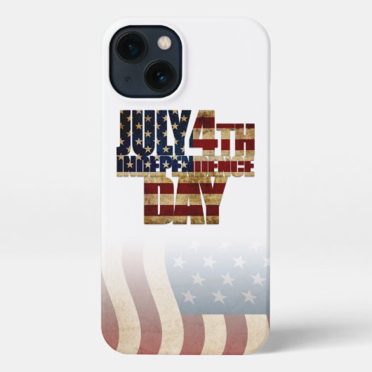 Etui iPhone 13 Patriotique Juillet 4 (Verso)