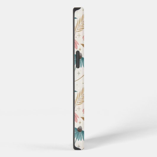 Etui iPhone 13 Pattern Echineceas Glitter (Côté droit)