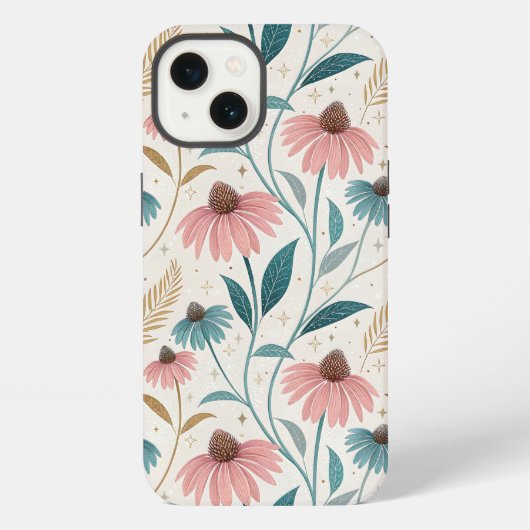 Etui iPhone 13 Pattern Echineceas Glitter (Verso)