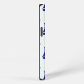 Etui iPhone 13 Patterns bleus (Côté droit)