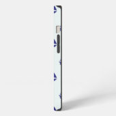 Etui iPhone 13 Patterns bleus (Côté gauche)