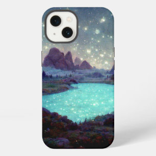 Etui iPhone 13 Paysage fantastique d'étoiles dans le ciel nocturn