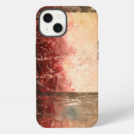 Etui iPhone 13 Paysage rouge Abstrait (Verso)