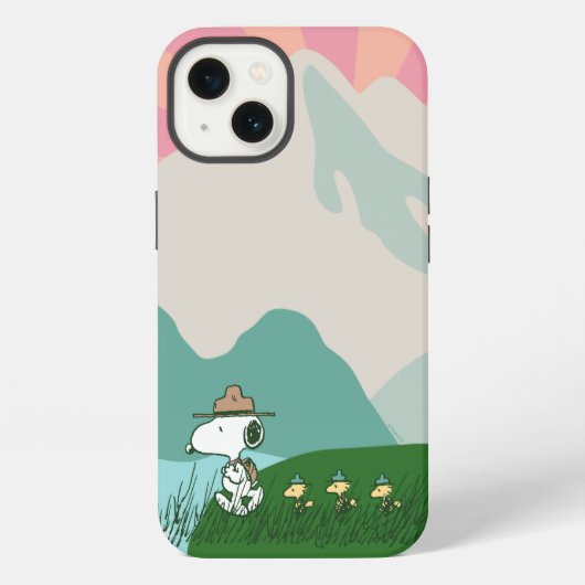 Etui iPhone 13 Peanuts | Snoopy Chef de Meute (Verso)