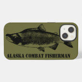 Etui iPhone 13 Pêcheur de combat d'Alaska (Verso Horizontal)