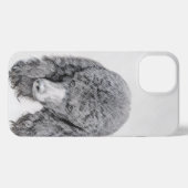 Etui iPhone 13 Peinture à paille noire standard - Art du chien (Verso Horizontal)