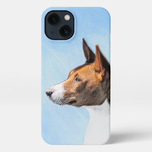 Etui iPhone 13 Peinture Basenji - Belle Art Original (Verso)