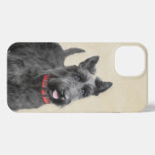 Etui iPhone 13 Peinture écossaise Terrier - Cute Original Chien A (Verso Horizontal)