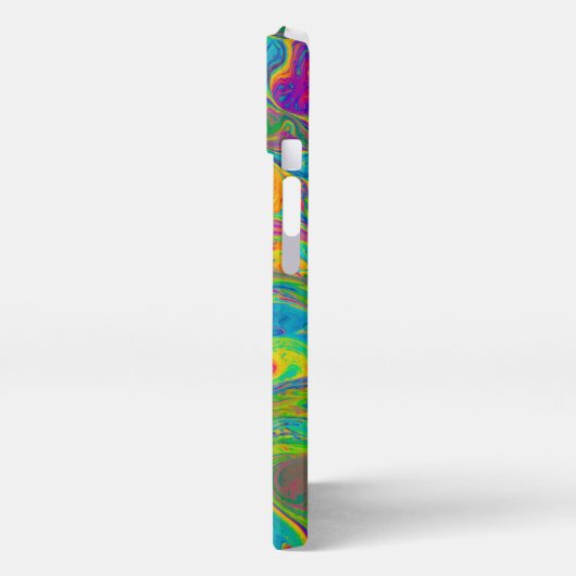 Etui iPhone 13 Peinture en marbre (Côté gauche)