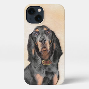 Etui iPhone 13 Peinture en noir et blanc - Art original Chien