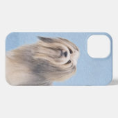 Etui iPhone 13 Peinture Havanaise (Argent) - Cute Original Chien  (Verso Horizontal)