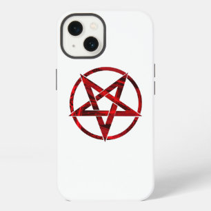 Etui iPhone 13 Pentagramme du Diable Rouge