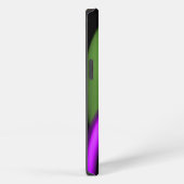 Etui iPhone 13 PERLE ALIEN MONOGRAMME Vert Violet Rose Fractales (Côté droit)