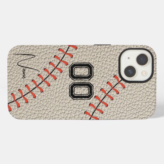 Etui iPhone 13 Personalized Number and Name Baseball Custom (Verso Horizontal)