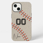 Etui iPhone 13 Personalized Number and Name Baseball Custom (Verso)