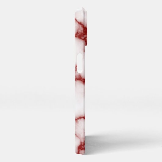 Etui iPhone 13 Personalized red marbled - (Côté droit)