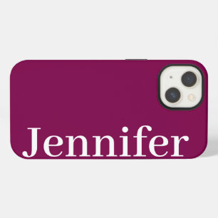 Etui iPhone 13 Personnalisé Nom Personnalisé Simple Elégant Coule