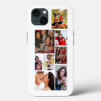 Etui iPhone 13 Personnaliser 8 photo collage