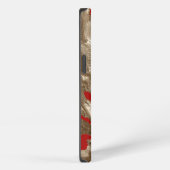Etui iPhone 13 Petit corail en rouge (Côté droit)