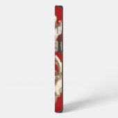 Etui iPhone 13 Petit corail en rouge (Côté gauche)
