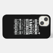 Etui iPhone 13 Phlebotomy S Phlebotomist Vampire (Verso Horizontal)