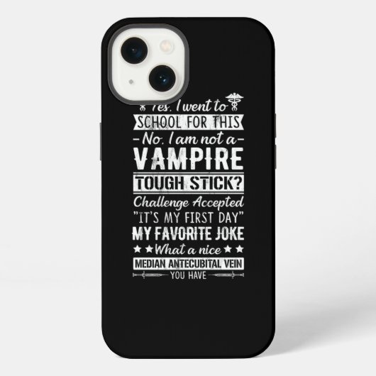 Etui iPhone 13 Phlebotomy S Phlebotomist Vampire (Verso)