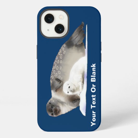 Etui iPhone 13 Phoque annelé (Verso)