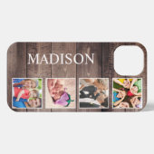 Etui iPhone 13 Photo de Custom Collage Rustic Farmhouse Family (Verso Horizontal)