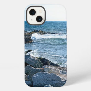 Etui iPhone 13 Photo de l'océan Atlantique avec des vagues écrasa